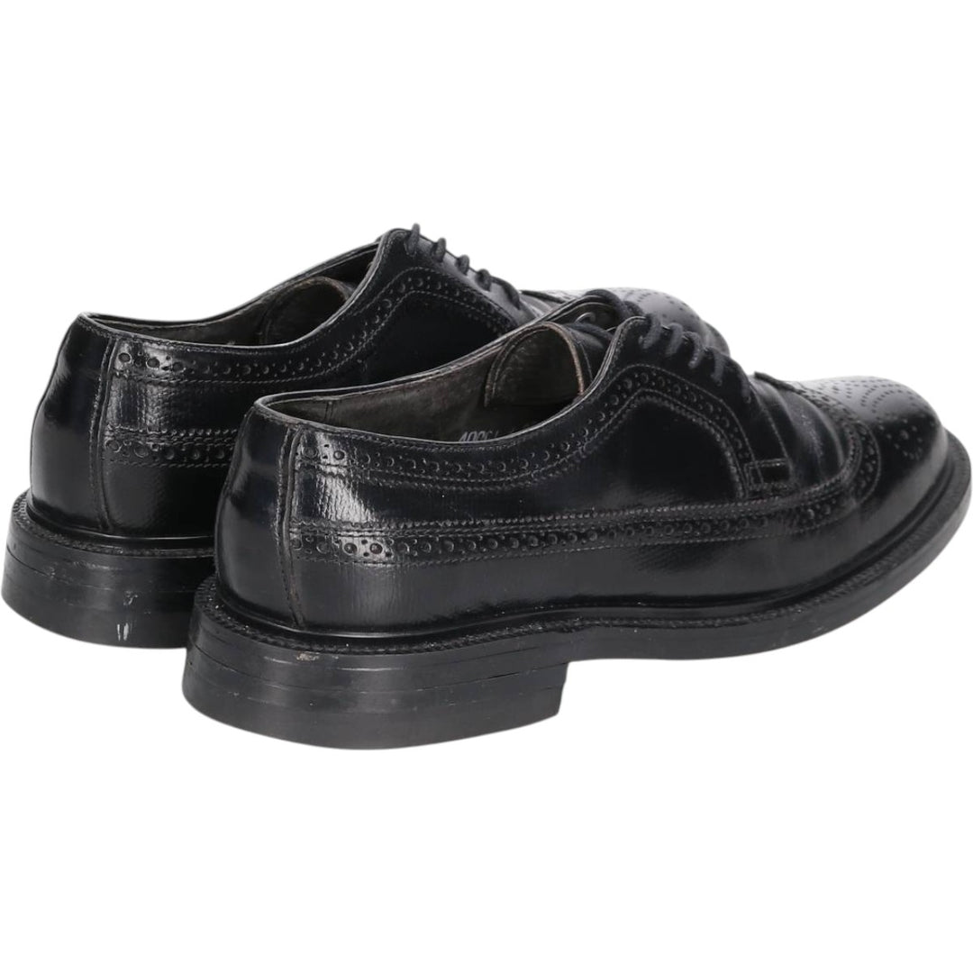 Stafford Full Brogue Wingtip Shoes Made in USA Men's 26.0cm genuine leather black type Vintage Second Hand
