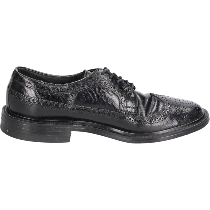 Stafford Full Brogue Wingtip Shoes Made in USA Men's 26.0cm genuine leather black type Vintage Second Hand