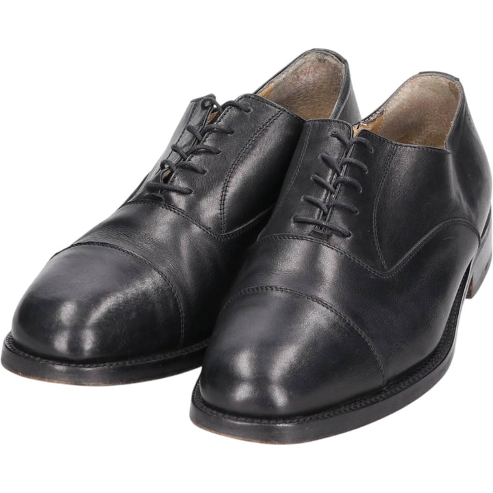 Straight tip shoes made in Italy size 42 Men's 26.5cm genuine leather black type Vintage Second Hand