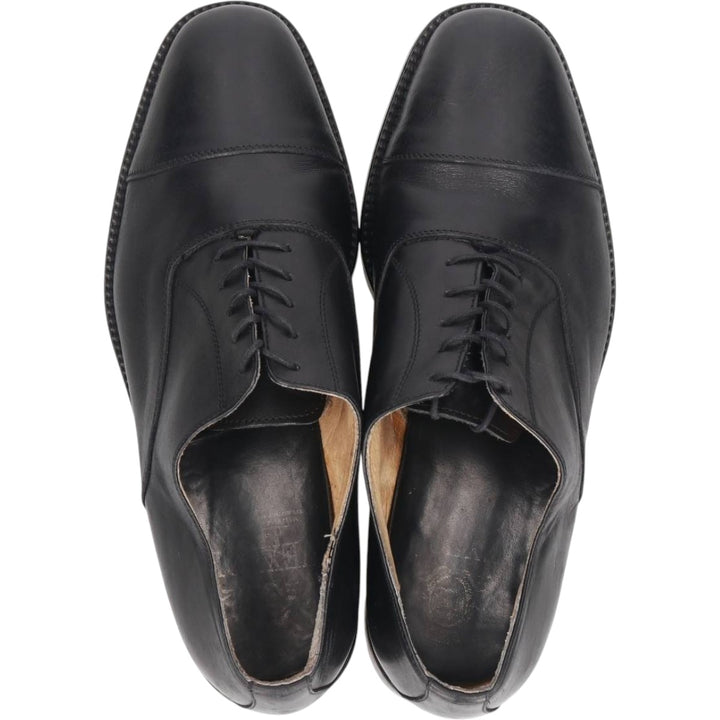 Straight tip shoes made in Italy size 42 Men's 26.5cm genuine leather black type Vintage Second Hand