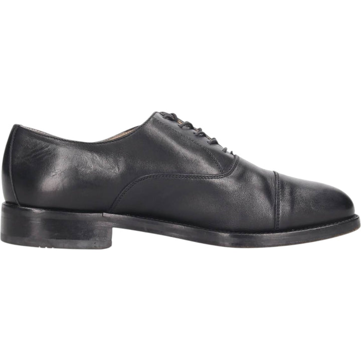 Straight tip shoes made in Italy size 42 Men's 26.5cm genuine leather black type Vintage Second Hand