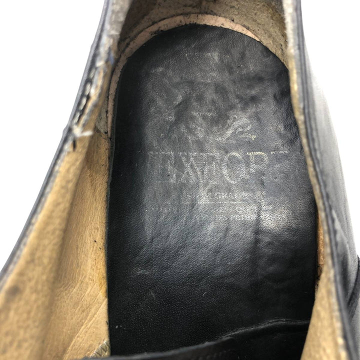 Straight tip shoes made in Italy size 42 Men's 26.5cm genuine leather black type Vintage Second Hand