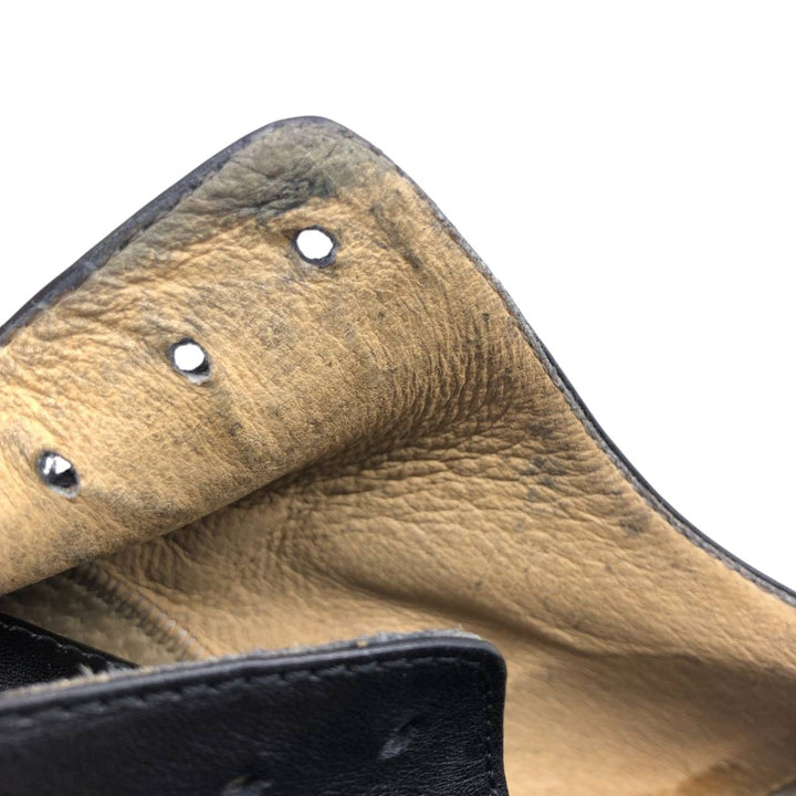 Straight tip shoes made in Italy size 42 Men's 26.5cm genuine leather black type Vintage Second Hand