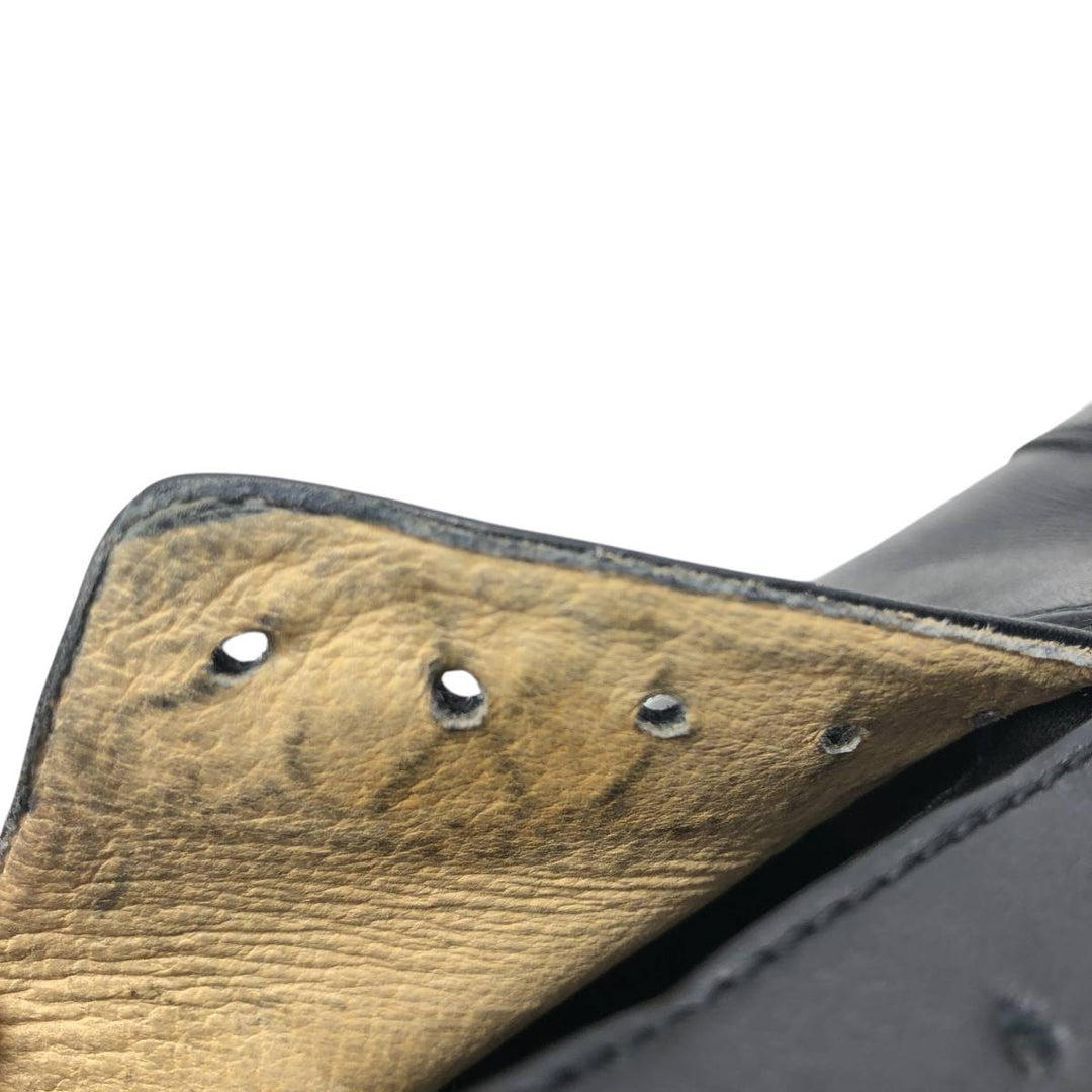 Straight tip shoes made in Italy size 42 Men's 26.5cm genuine leather black type Vintage Second Hand