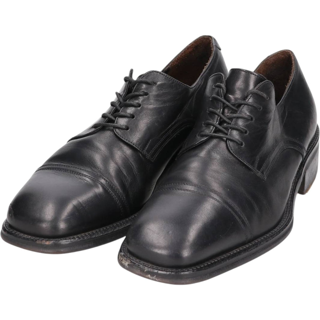 CABLE AND Co. Square Toe Straight Tip Shoes, Made in Italy, 8D Men's 26.5cm unclear black type Vintage Second Hand