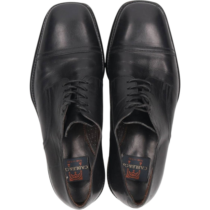 CABLE AND Co. Square Toe Straight Tip Shoes, Made in Italy, 8D Men's 26.5cm unclear black type Vintage Second Hand