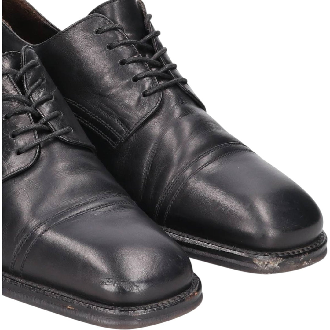 CABLE AND Co. Square Toe Straight Tip Shoes, Made in Italy, 8D Men's 26.5cm unclear black type Vintage Second Hand