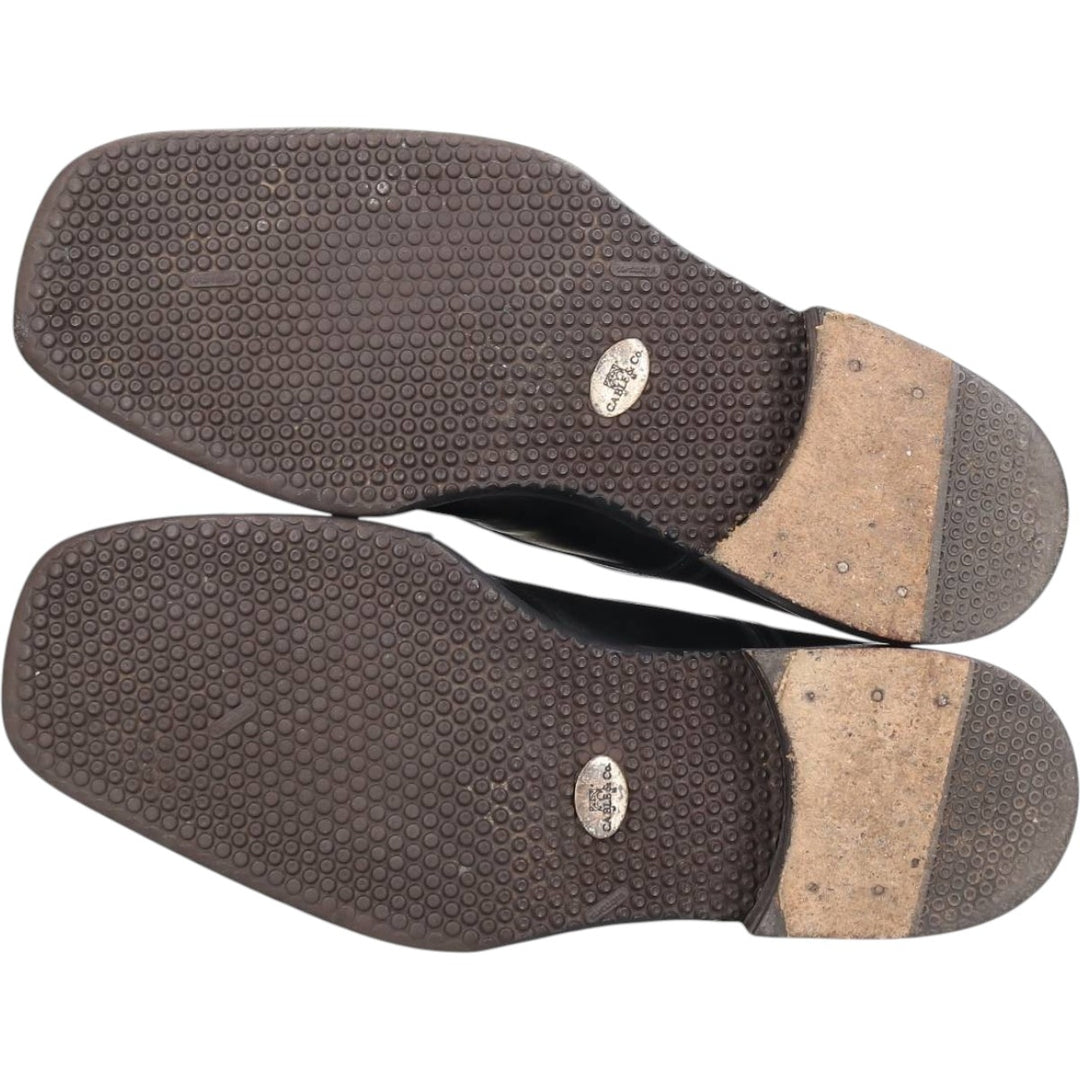 CABLE AND Co. Square Toe Straight Tip Shoes, Made in Italy, 8D Men's 26.5cm unclear black type Vintage Second Hand