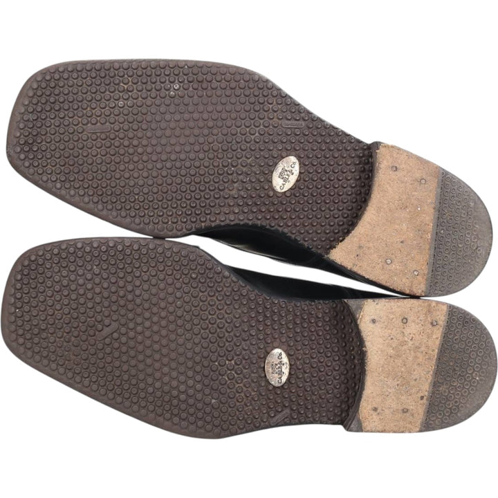 CABLE AND Co. Square Toe Straight Tip Shoes, Made in Italy, 8D Men's 26.5cm unclear black type Vintage Second Hand