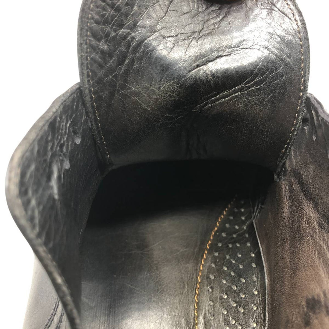 CABLE AND Co. Square Toe Straight Tip Shoes, Made in Italy, 8D Men's 26.5cm unclear black type Vintage Second Hand