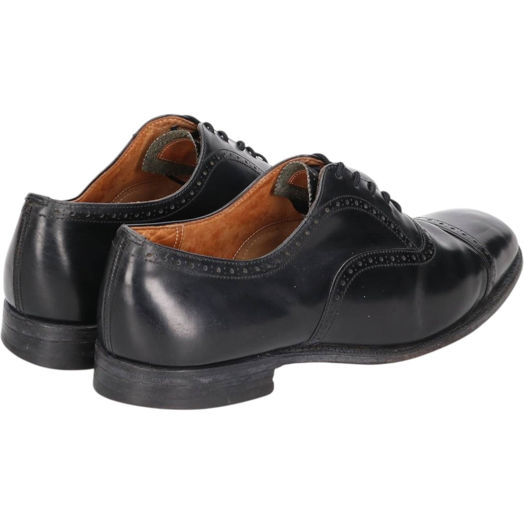 Church's semi-brogue straight-tip shoes Men's 26.5cm genuine leather black type Vintage Second Hand