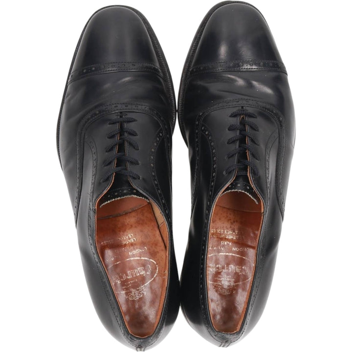 Church's semi-brogue straight-tip shoes Men's 26.5cm genuine leather black type Vintage Second Hand