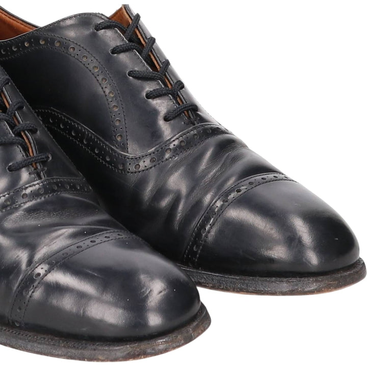 Church's semi-brogue straight-tip shoes Men's 26.5cm genuine leather black type Vintage Second Hand