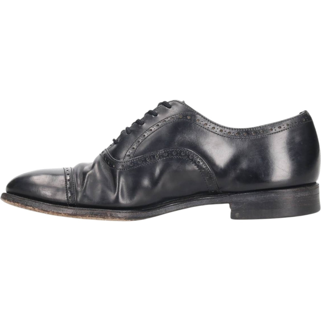 Church's semi-brogue straight-tip shoes Men's 26.5cm genuine leather black type Vintage Second Hand