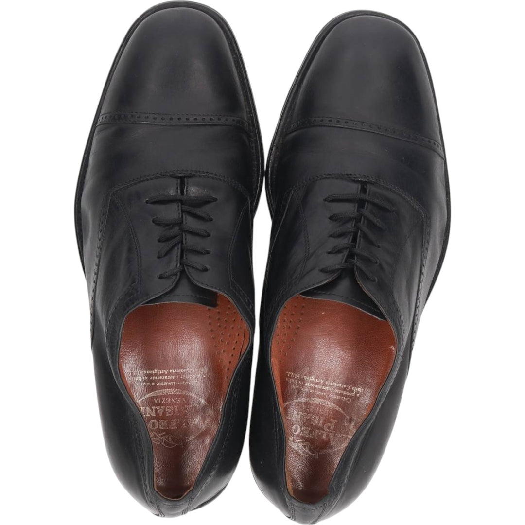 ALFEO PISANI Straight Tip Shoes, Made in Italy, Size 42 1/2 Men's 27.0cm unclear black type Vintage Second Hand