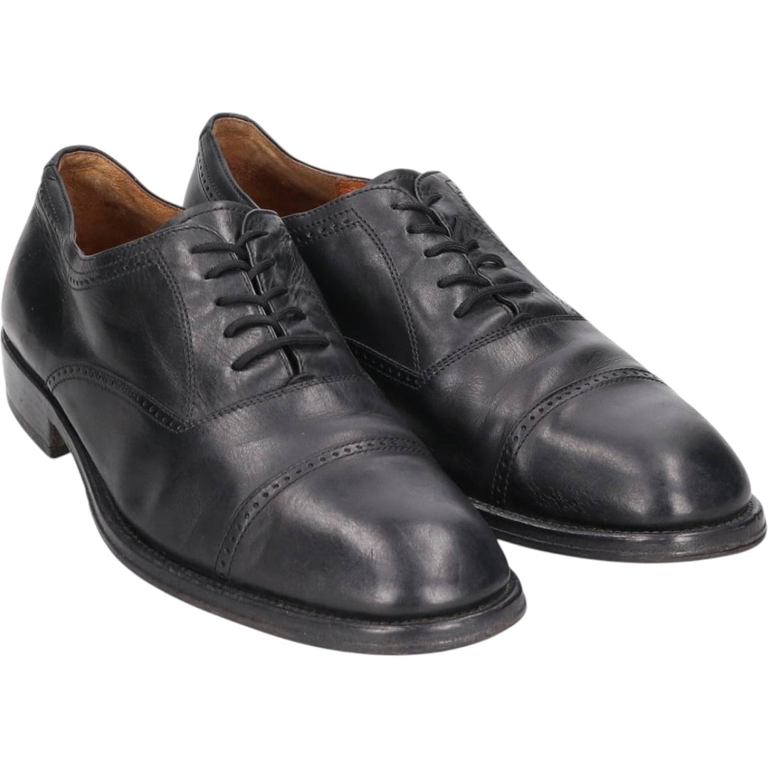 ALFEO PISANI Straight Tip Shoes, Made in Italy, Size 42 1/2 Men's 27.0cm unclear black type Vintage Second Hand