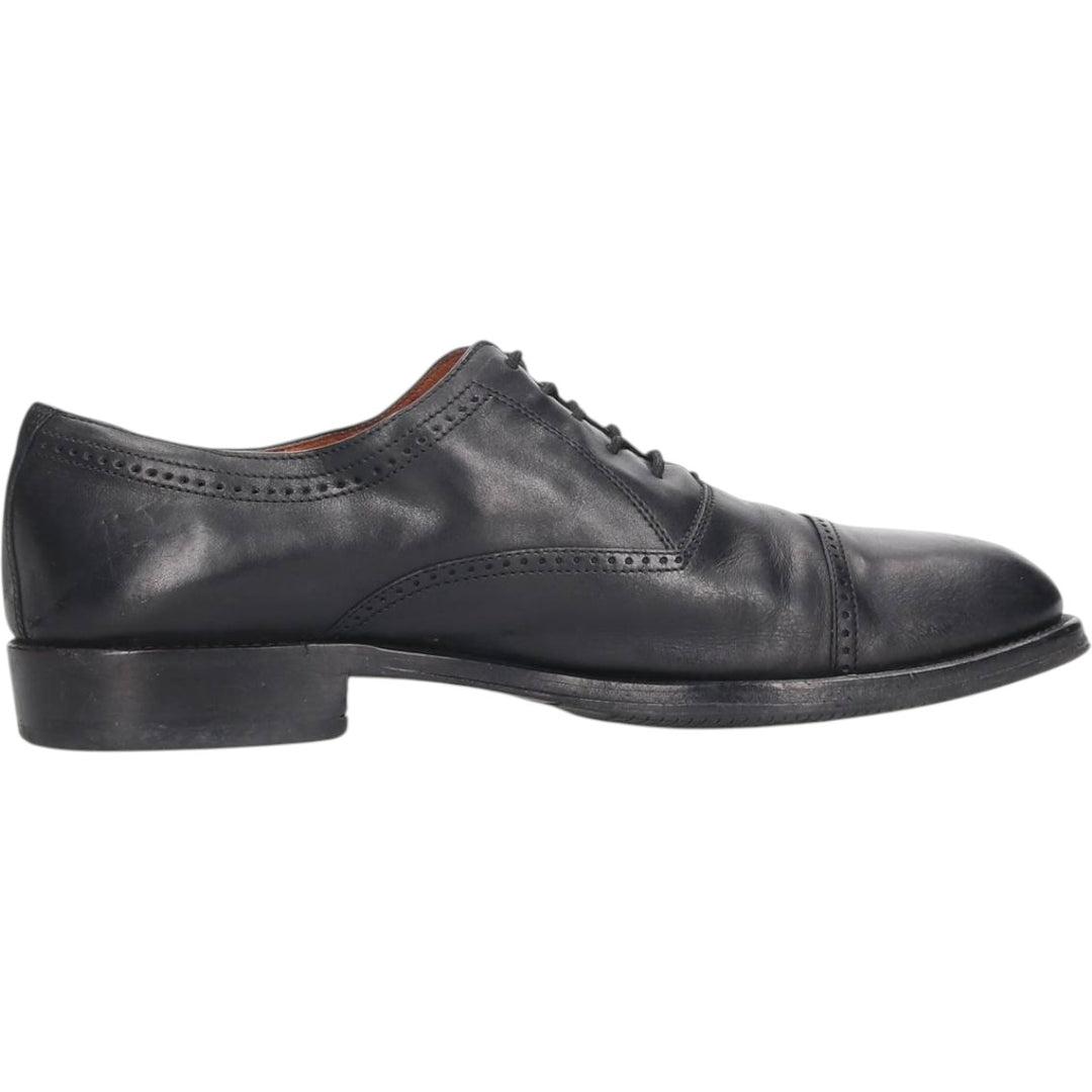 ALFEO PISANI Straight Tip Shoes, Made in Italy, Size 42 1/2 Men's 27.0cm unclear black type Vintage Second Hand