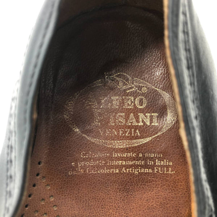 ALFEO PISANI Straight Tip Shoes, Made in Italy, Size 42 1/2 Men's 27.0cm unclear black type Vintage Second Hand