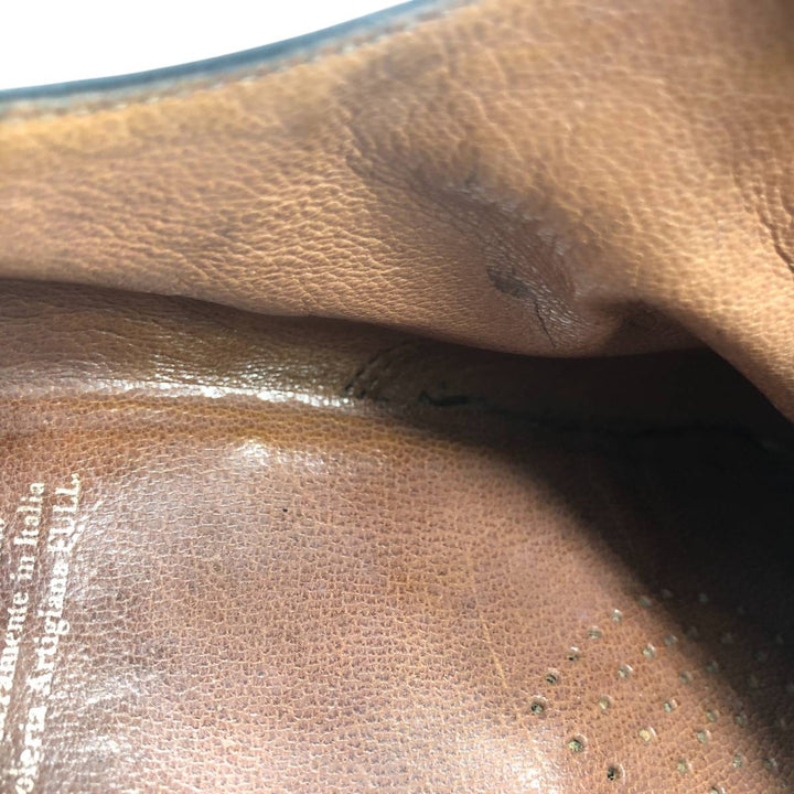 ALFEO PISANI Straight Tip Shoes, Made in Italy, Size 42 1/2 Men's 27.0cm unclear black type Vintage Second Hand