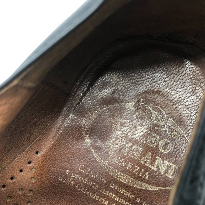 ALFEO PISANI Straight Tip Shoes, Made in Italy, Size 42 1/2 Men's 27.0cm unclear black type Vintage Second Hand