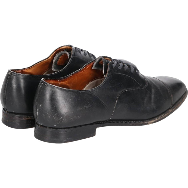 Church's Custom Grade Straight Tip Shoes, Made in England, Size 9.5D Men's 28.0cm genuine leather black type Vintage Second Hand