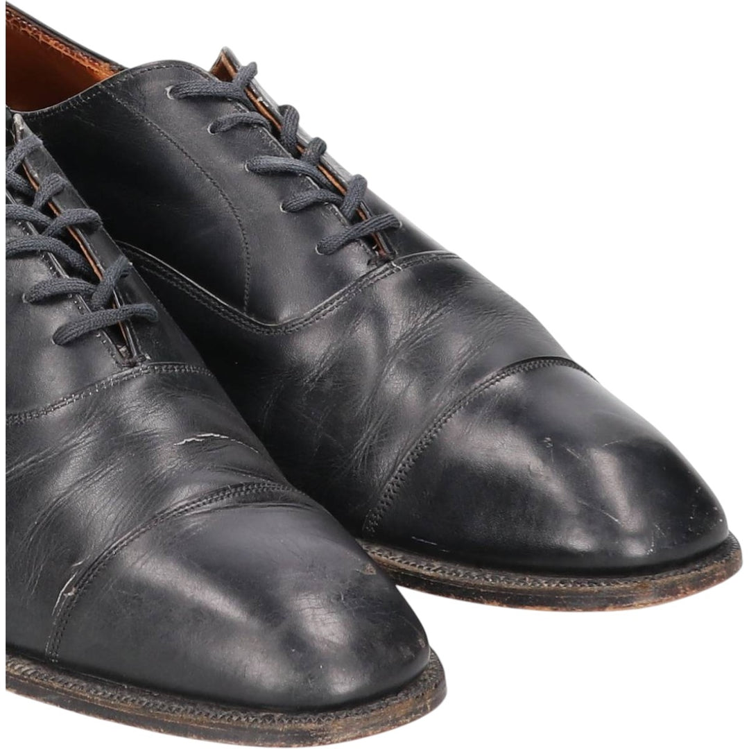 Church's Custom Grade Straight Tip Shoes, Made in England, Size 9.5D Men's 28.0cm genuine leather black type Vintage Second Hand