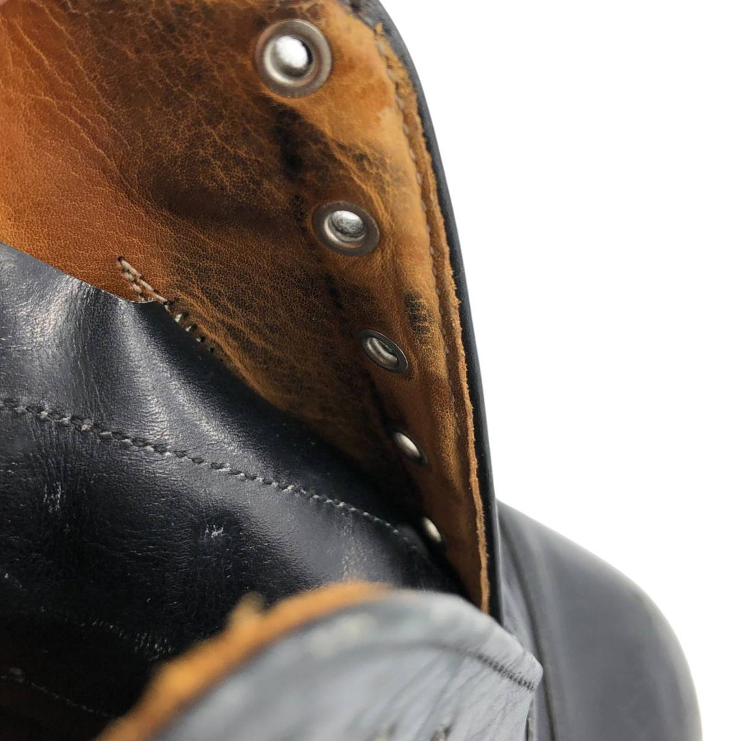 Church's Custom Grade Straight Tip Shoes, Made in England, Size 9.5D Men's 28.0cm genuine leather black type Vintage Second Hand