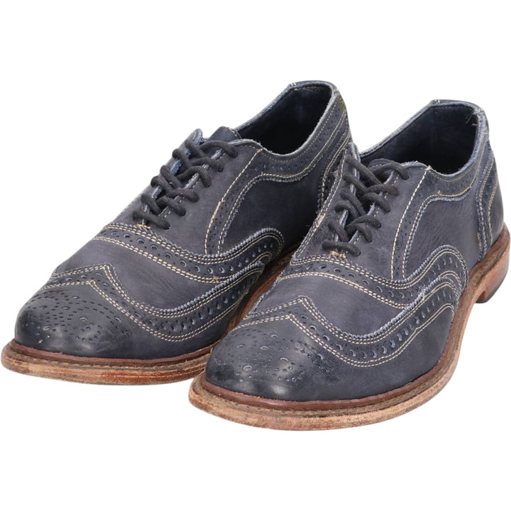 Allen Edmonds Neumok Wingtip Shoes Made in USA Men's 27.5cm genuine leather navy blue type Vintage Second Hand