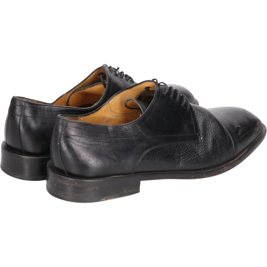 Mezlan Straight Tip Shoes, Made in Spain, Size 9 Wide Men's 27.0cm genuine leather black type Vintage Second Hand