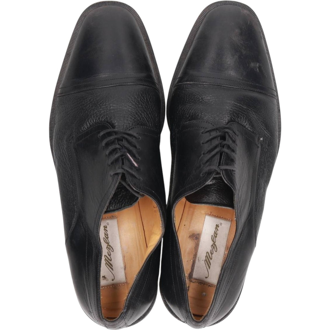 Mezlan Straight Tip Shoes, Made in Spain, Size 9 Wide Men's 27.0cm genuine leather black type Vintage Second Hand