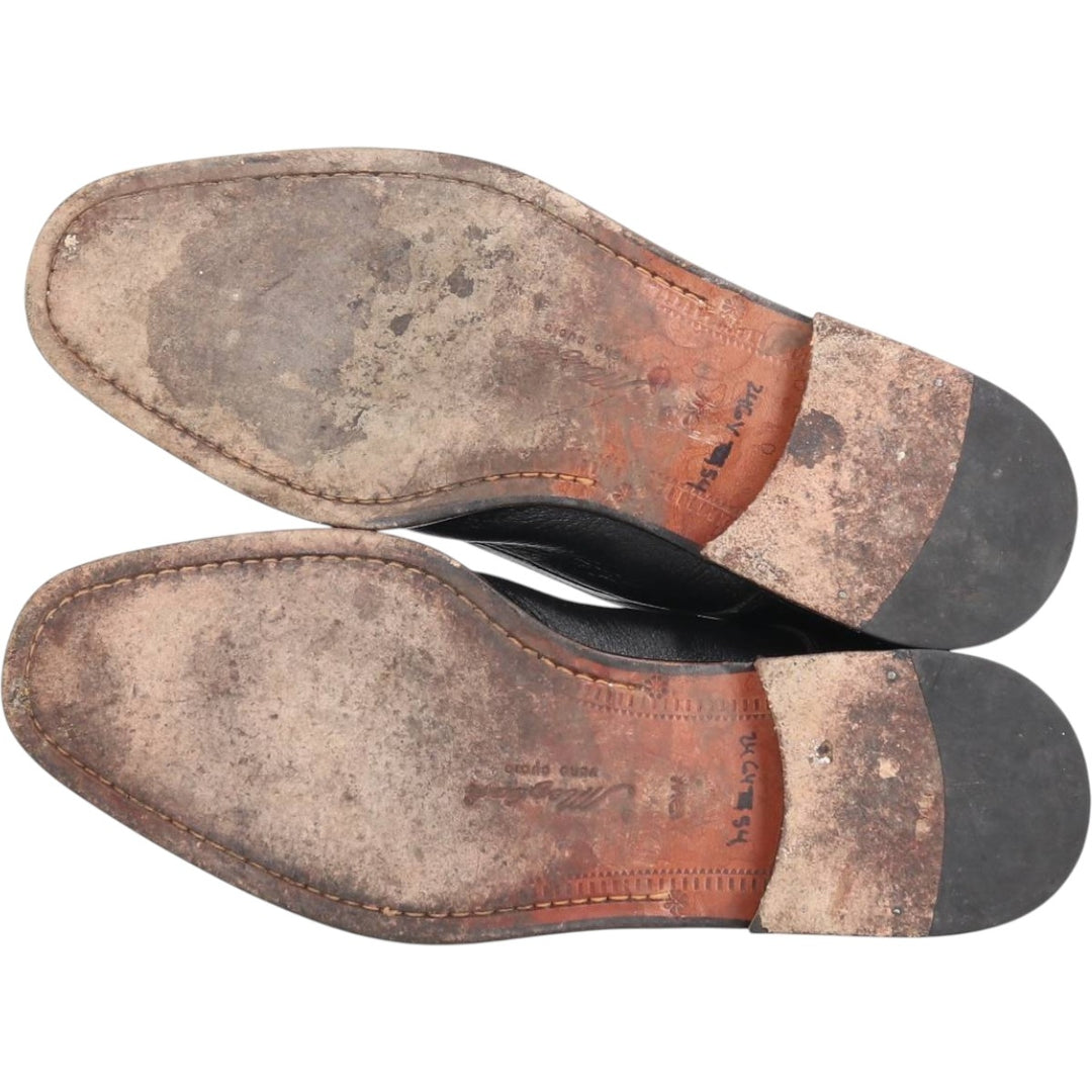 Mezlan Straight Tip Shoes, Made in Spain, Size 9 Wide Men's 27.0cm genuine leather black type Vintage Second Hand