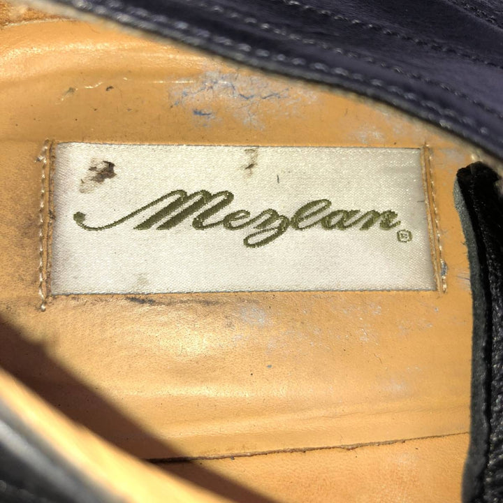 Mezlan Straight Tip Shoes, Made in Spain, Size 9 Wide Men's 27.0cm genuine leather black type Vintage Second Hand