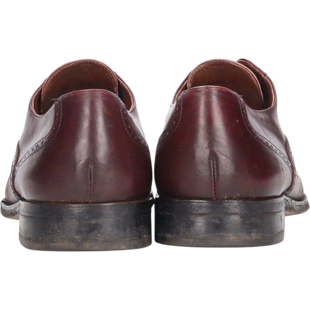 VITO RUFOLO Straight Tip Shoes, Made in Italy, Size 10M Men's 28.0cm genuine leather wine-red Vintage Second Hand