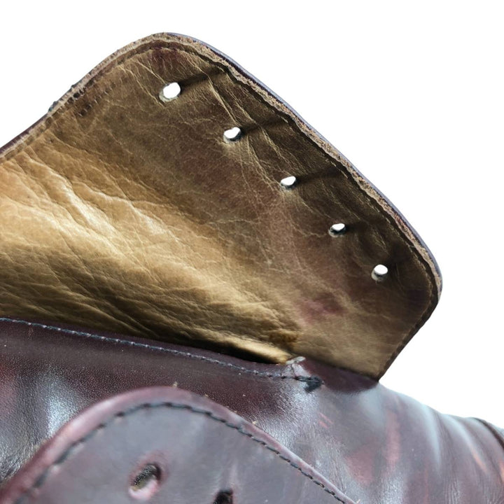VITO RUFOLO Straight Tip Shoes, Made in Italy, Size 10M Men's 28.0cm genuine leather wine-red Vintage Second Hand