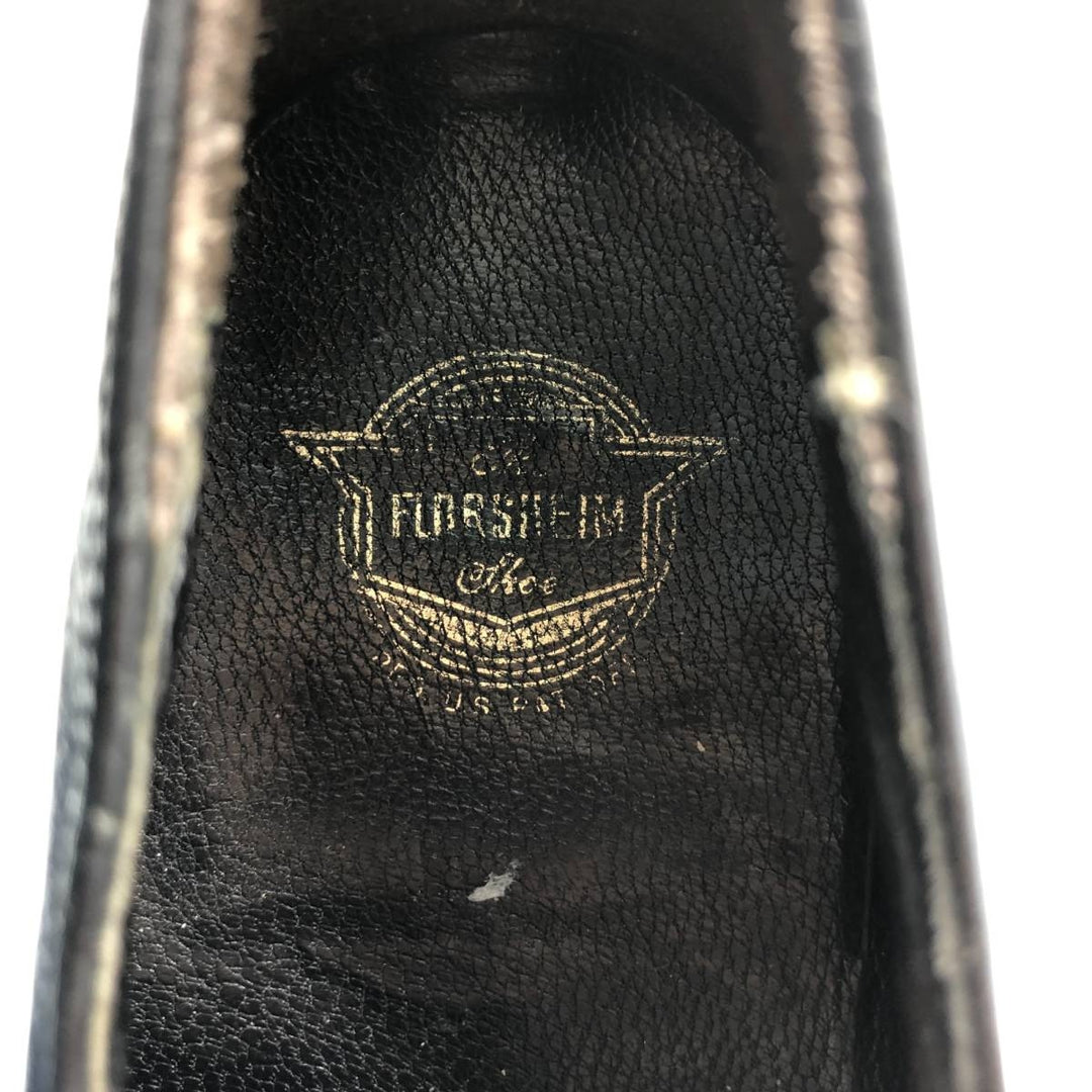 Florsheim Plain Toe Shoes 10 D Men's 28.0cm genuine leather black type Vintage Second Hand