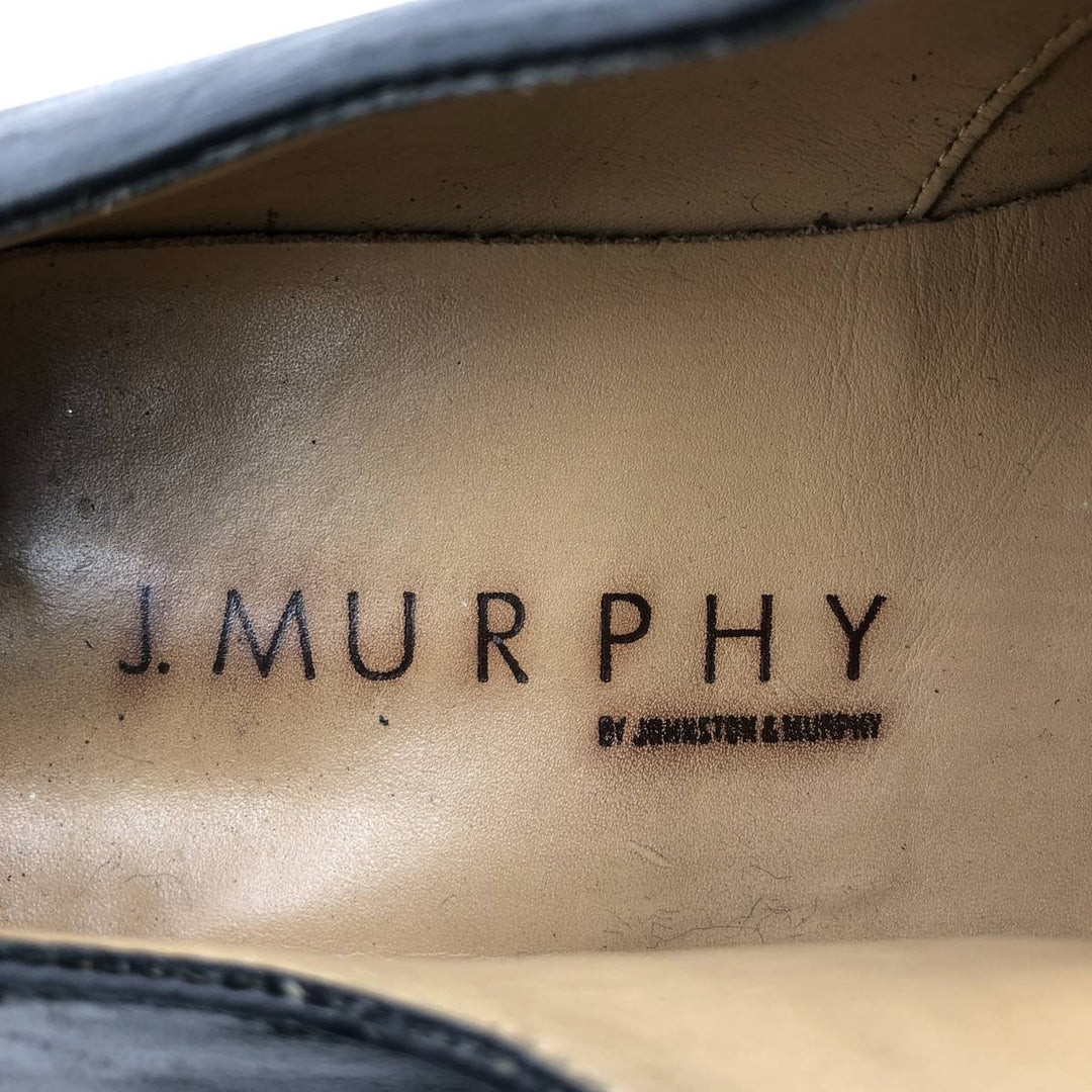 Johnston & Murphy JOHNSTON AND MURPHY Straight Tip Shoes, Size 7 M Men's 25.0cm genuine leather black type Vintage Second Hand