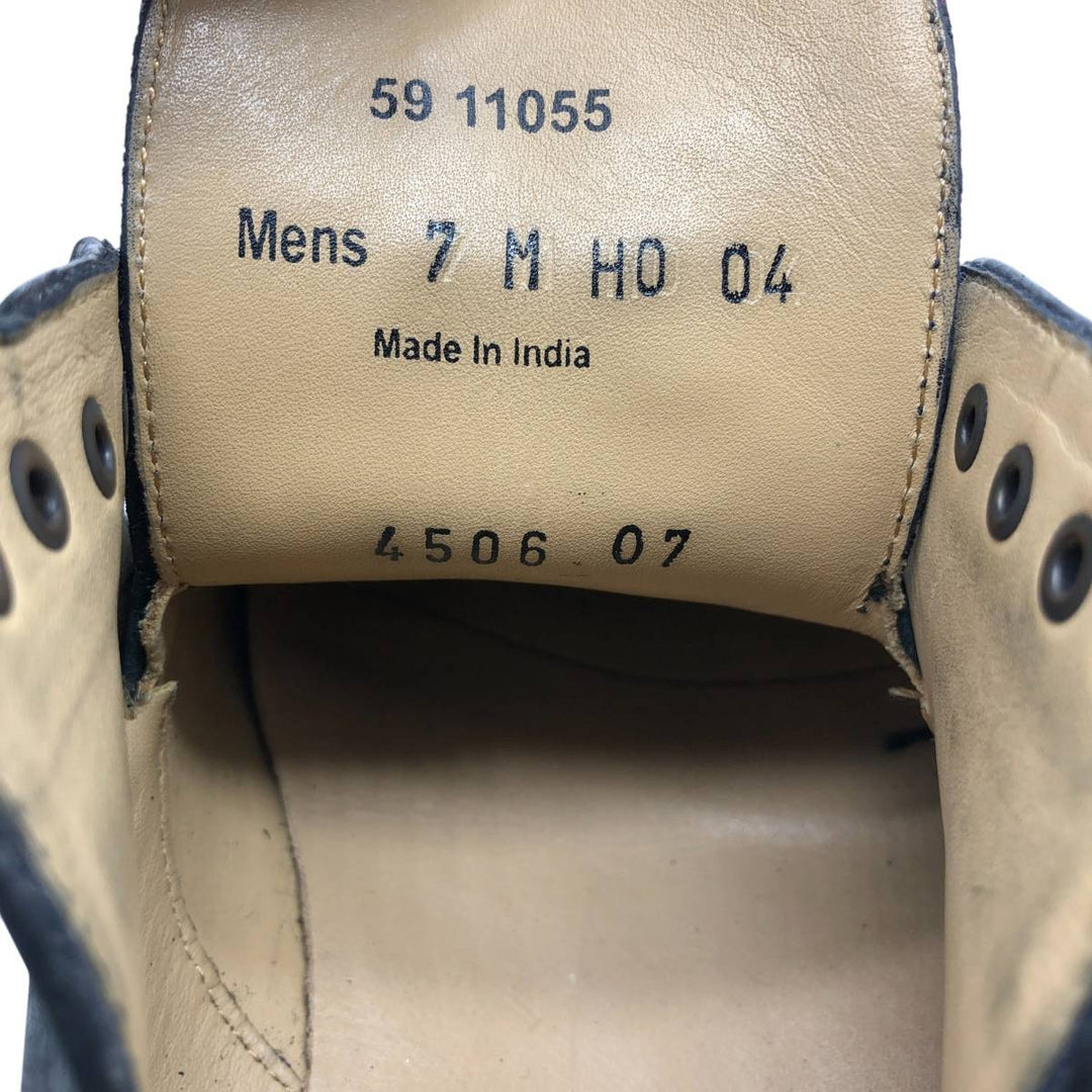 Johnston & Murphy JOHNSTON AND MURPHY Straight Tip Shoes, Size 7 M Men's 25.0cm genuine leather black type Vintage Second Hand