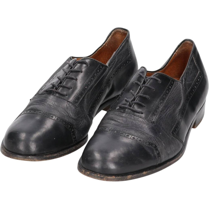 Bruno Magli Straight Tip Shoes, Made in Italy, Size 8 M Men's 27.5cm unclear black type Vintage Second Hand