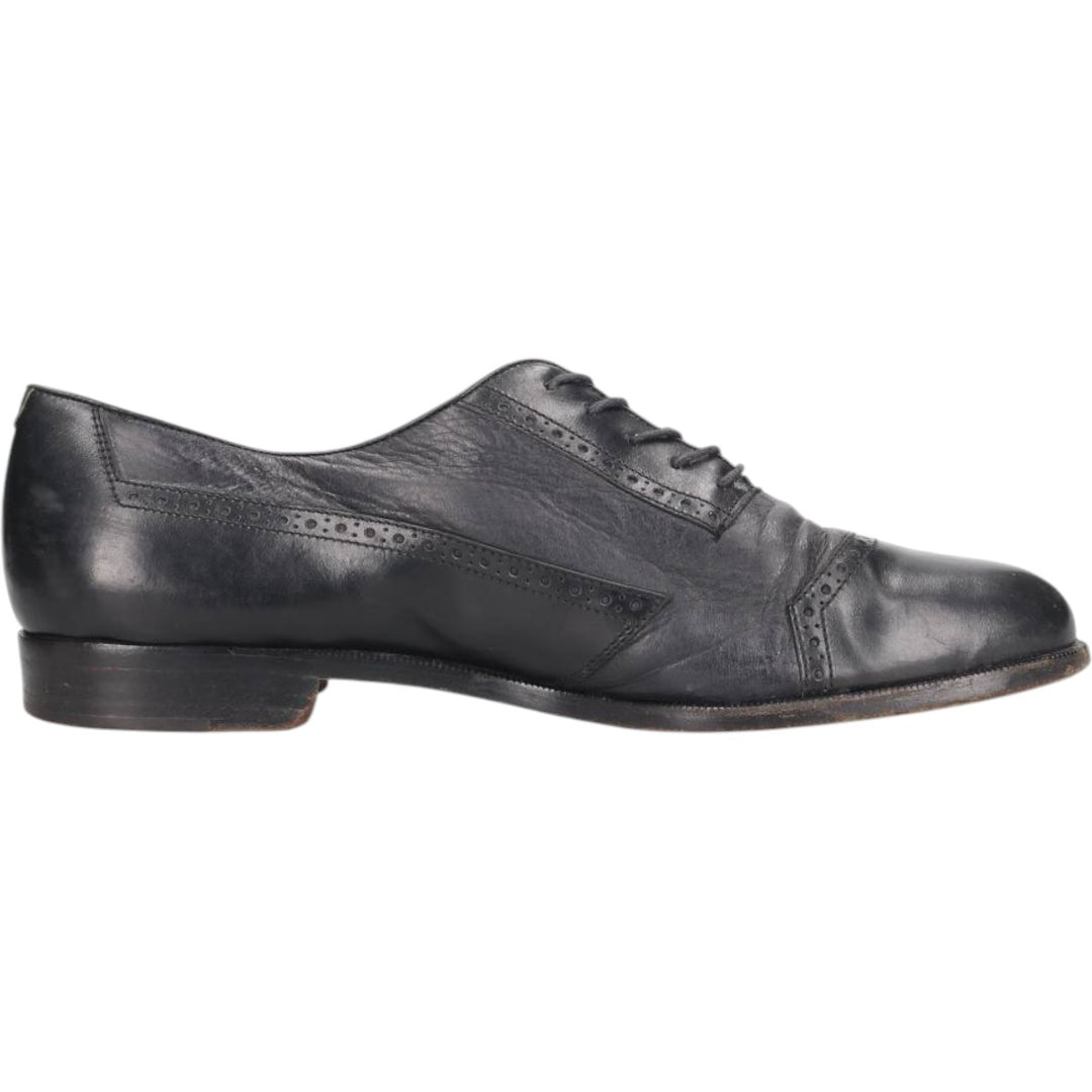Bruno Magli Straight Tip Shoes, Made in Italy, Size 8 M Men's 27.5cm unclear black type Vintage Second Hand