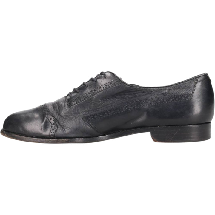 Bruno Magli Straight Tip Shoes, Made in Italy, Size 8 M Men's 27.5cm unclear black type Vintage Second Hand