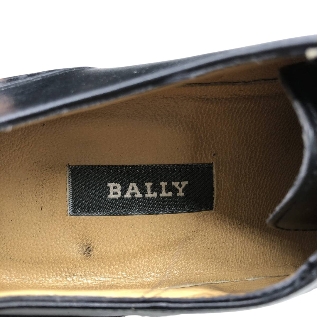 Bally semi-brogue straight-tip shoes, made in Italy, size 8 1/2 D Men's 27.0cm genuine leather black type Vintage Second Hand