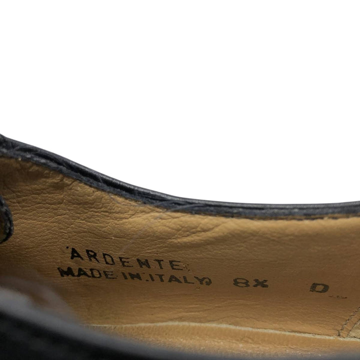 Bally semi-brogue straight-tip shoes, made in Italy, size 8 1/2 D Men's 27.0cm genuine leather black type Vintage Second Hand