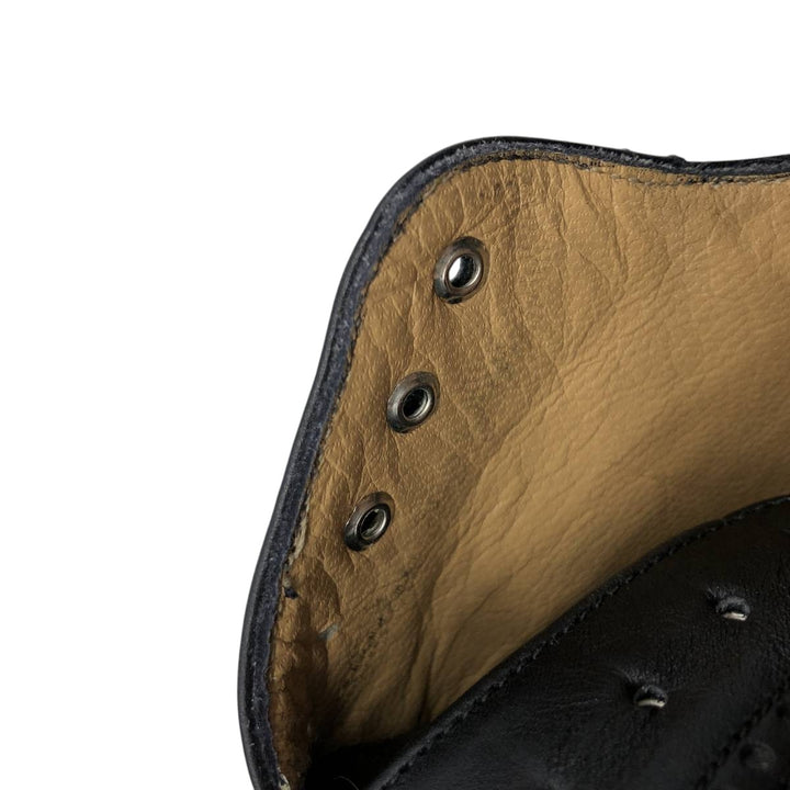 Bally semi-brogue straight-tip shoes, made in Italy, size 8 1/2 D Men's 27.0cm genuine leather black type Vintage Second Hand