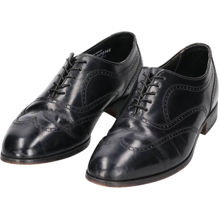 Bostonian Wingtip Shoes, Made in USA, Size 9 1/2 M Men's 27.5cm unclear black type Vintage Second Hand