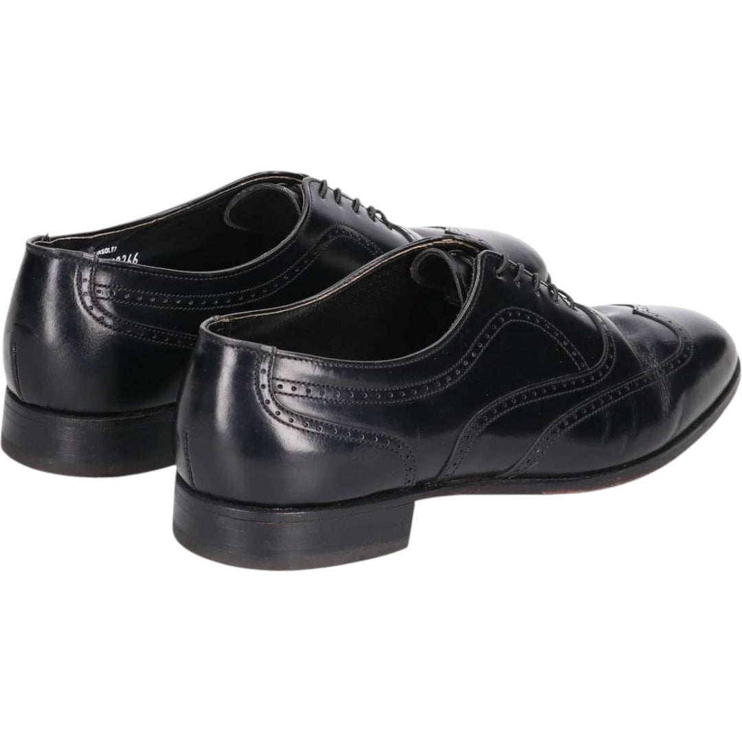 Bostonian Wingtip Shoes, Made in USA, Size 9 1/2 M Men's 27.5cm unclear black type Vintage Second Hand