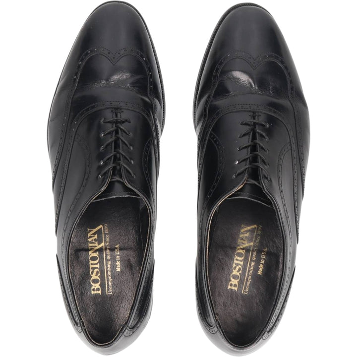 Bostonian Wingtip Shoes, Made in USA, Size 9 1/2 M Men's 27.5cm unclear black type Vintage Second Hand