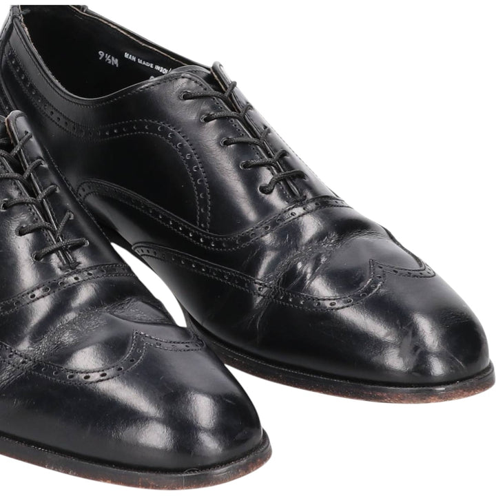 Bostonian Wingtip Shoes, Made in USA, Size 9 1/2 M Men's 27.5cm unclear black type Vintage Second Hand