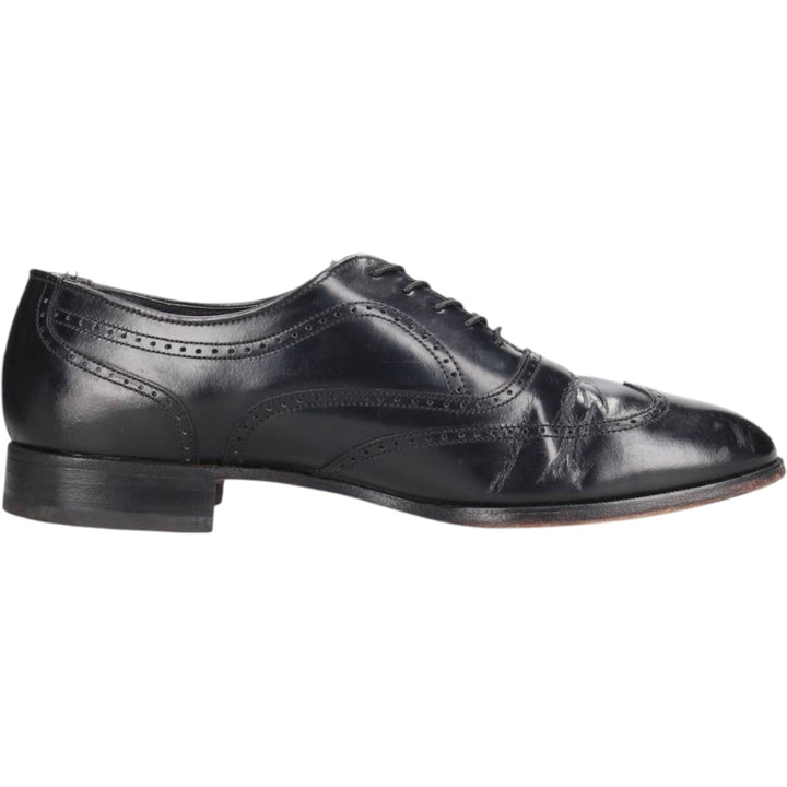 Bostonian Wingtip Shoes, Made in USA, Size 9 1/2 M Men's 27.5cm unclear black type Vintage Second Hand