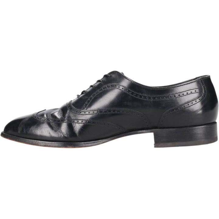 Bostonian Wingtip Shoes, Made in USA, Size 9 1/2 M Men's 27.5cm unclear black type Vintage Second Hand