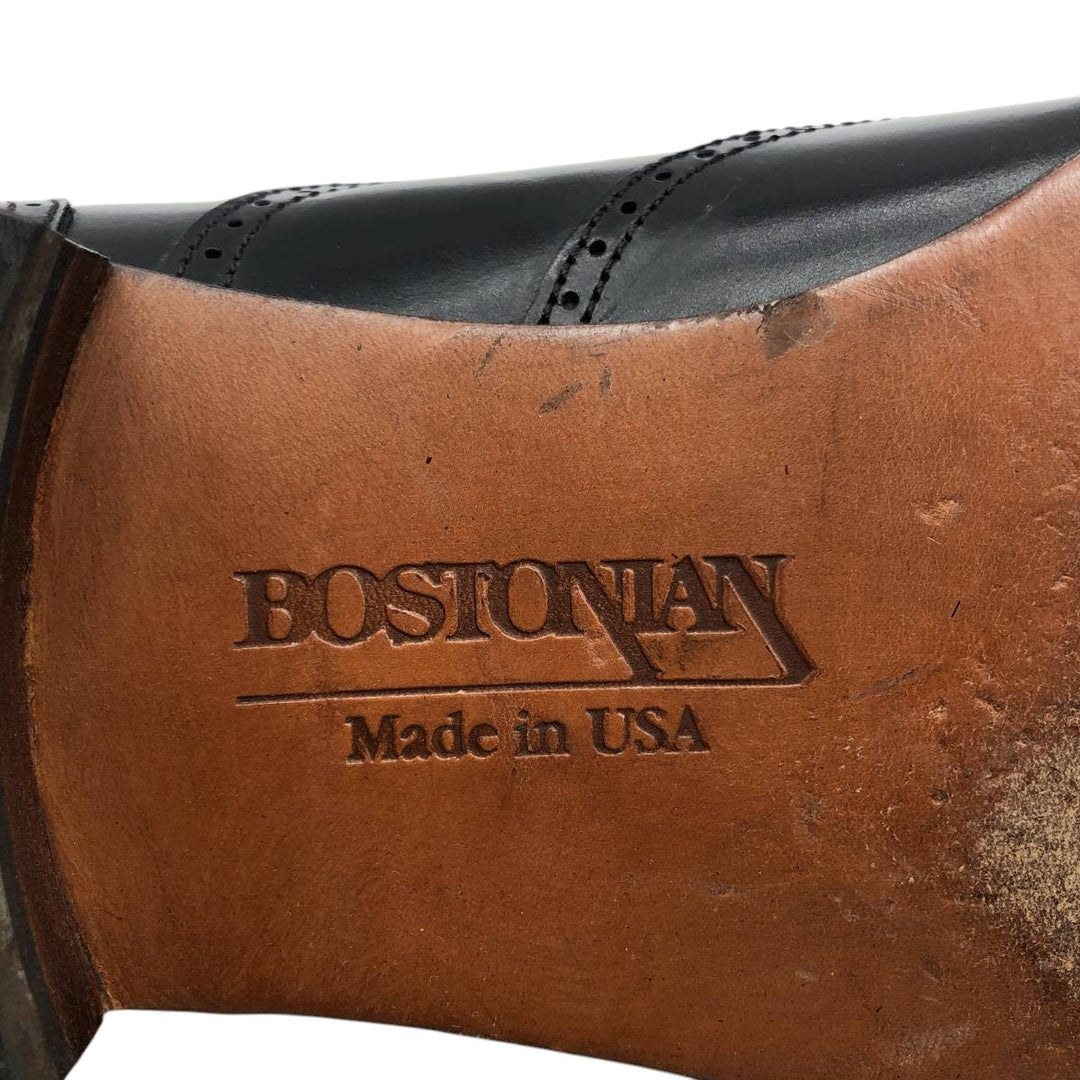 Bostonian Wingtip Shoes, Made in USA, Size 9 1/2 M Men's 27.5cm unclear black type Vintage Second Hand